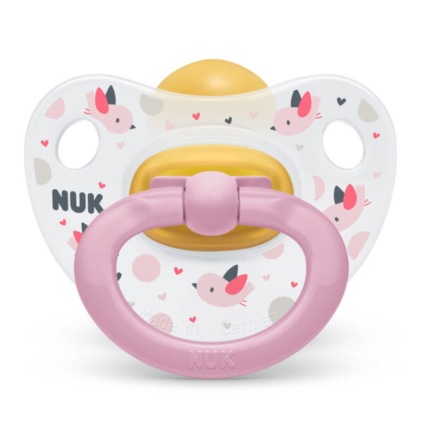 Suzeta Nuk Happy Kids Latex M2 Roz 6-18 luni