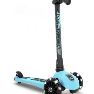 Trotineta copii pliabila cu roti luminoase Scoot  Ride HighwayKick 3 Blueberry