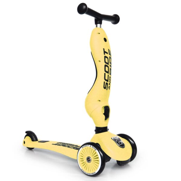 Trotineta copii transformabila 2 in 1 Scoot  Ride HighwayKick 1 Lemon