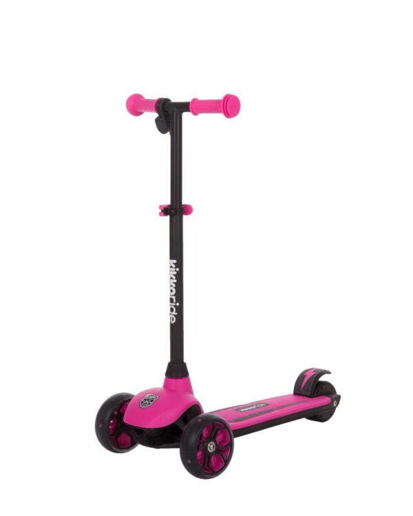 Trotineta KikkaBoo electrica cu lumini Fury Pink