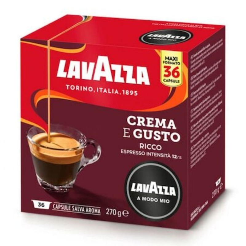 Capsule Lavazza A Modo Mio Qualita C&G Ricco, 36 Capsule/Cutie