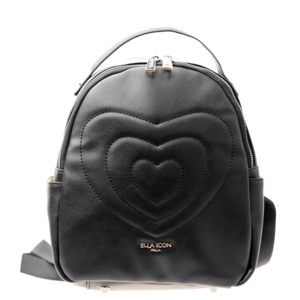 Ella Icon Rucsac De Dama Heart Negru 24*27*11 Cm