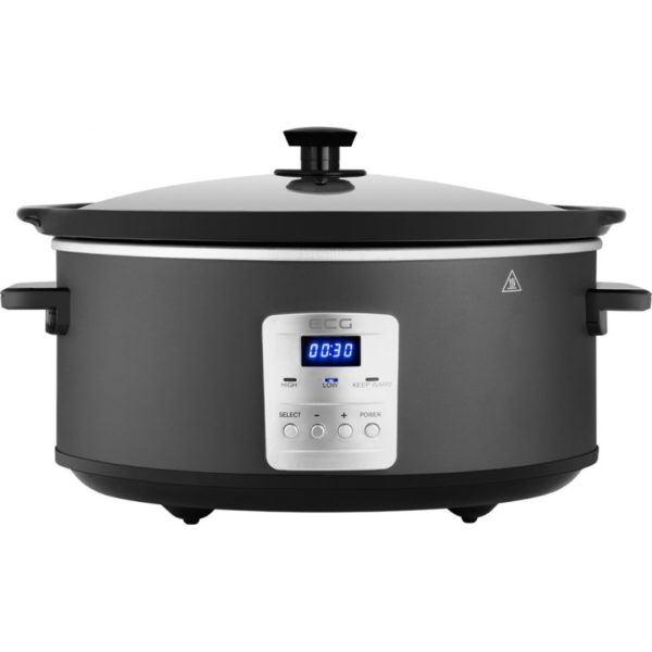 Oala electrica Slow cooker ECG PH 6530 Master, 6.5 litru, 270 W, vas ceramic, afisaj LED