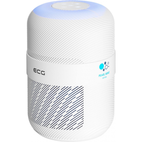 Purificator de aer ECG AP1 Compact Pearl, 30 W, Wi-Fi, 3 viteze, ionizare, aromaterapie, alb