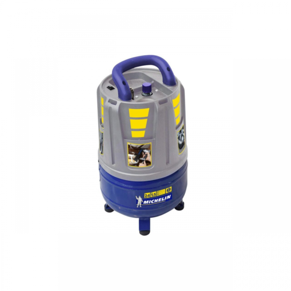 Compresor de aer vertical monofazat, MICHELIN, tip MVX24, 230V, rezervor 24l, debit 160l/min, 8 bar, fara ulei