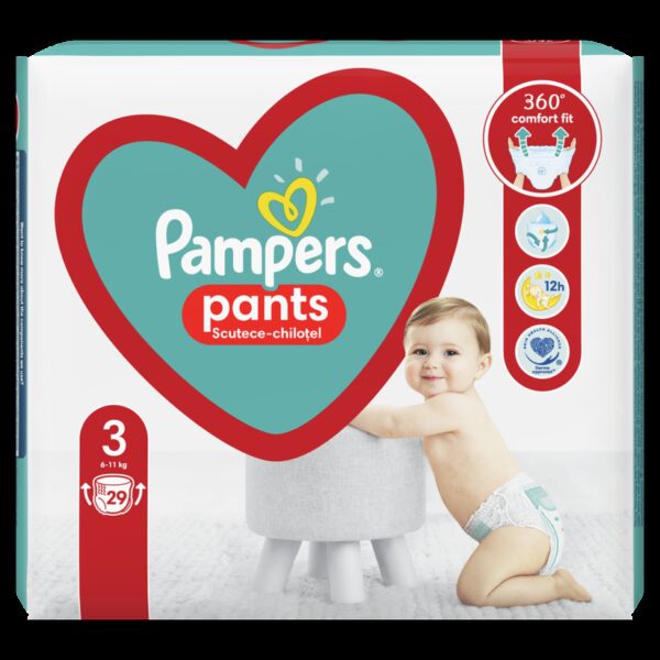 PAMPERS BABY PANTS 3 6-11KG 29 BUCATI