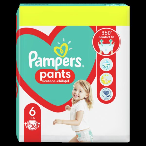 PAMPERS BABY PANTS 6 MAXI 15+ 36 BUCATI