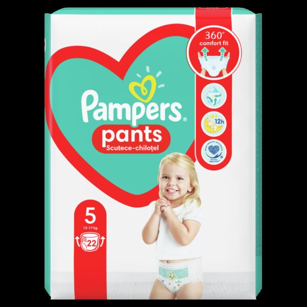 PAMPERS BABY PANTS 5 12-17KG 22 BUCATI