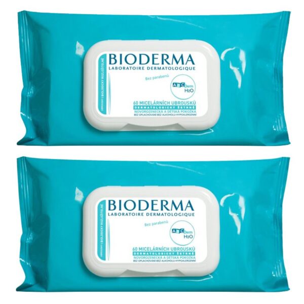 BIODERMA ABCDERM SERVETELE UMEDE 60BUC 1+1 70% REDUCERE LA AL 2-LEA PRODUS