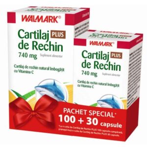 WALMARK CARTILAJ RECHIN 740MG + VITAMINA C 100 CAPSULE + 30 CAPSULE CADOU