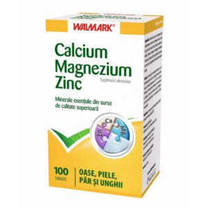 WALMARK CALCIU MAGNEZIU ZINC 100 TABLETE