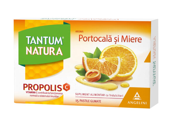 TANTUM NATURA PORTOCALA SI MIERE 15 PASTILE