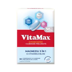 VITAMAX MAGNEZIU 3 IN 1 30 COMPRIMATE