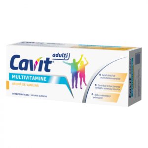 CAVIT ADULTI MULTIVITAMINE AROMA VANILINA X 20 TABLETE