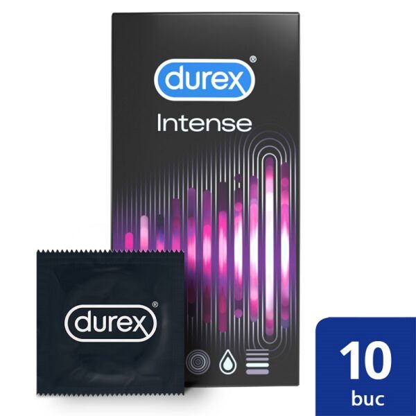 DUREX PREZERVATIVE INTENSE ORGASMIC 10 BUCATI