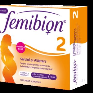 FEMIBION 2 SARCINA SANATOASA 30 COMPRIMATE FILMATE + 30 CAPSULE