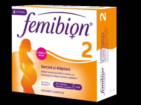 FEMIBION 2 SARCINA SANATOASA 30 COMPRIMATE FILMATE + 30 CAPSULE