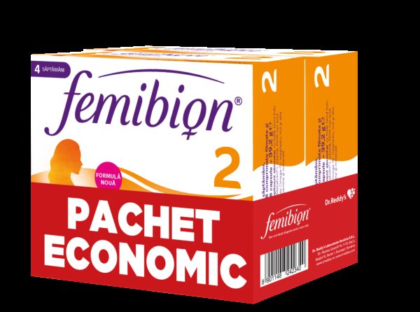 FEMIBION 2 SARCINA SANATOASA 30 COMPRIMATE FILMATE + 30 CAPSULE PACK X 2BUC