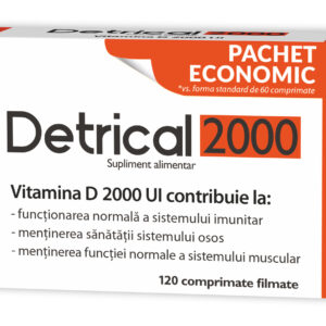 ZDROVIT DETRICAL D3 2000UI X 120 COMPRIMATE