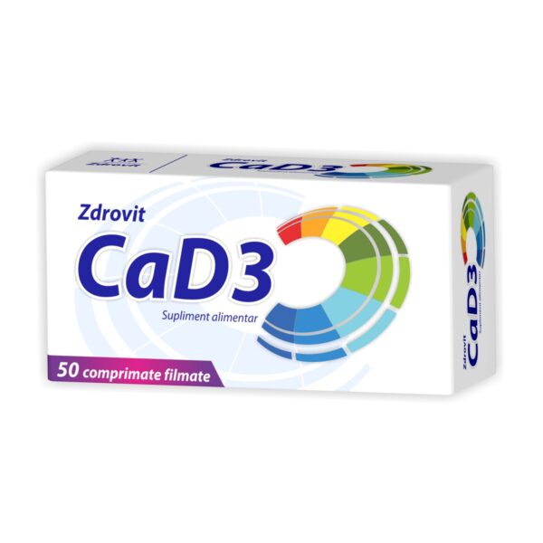 ZDROVIT CALCIU + VIT D3 50 COMPRIMATE FILMATE