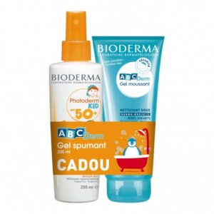 BIODERMA PHOTODERM KID SPUMA SPF50+ 150ML + ABCDERM GEL SPUMANT 200ML CADOU