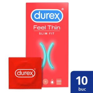 DUREX PREZERVATIVE FEEL THIN SLIM FIT 10 BUCATI