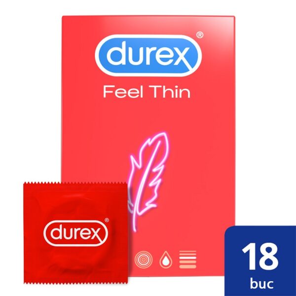 DUREX PREZERVATIVE FEEL THIN 18 BUCATI