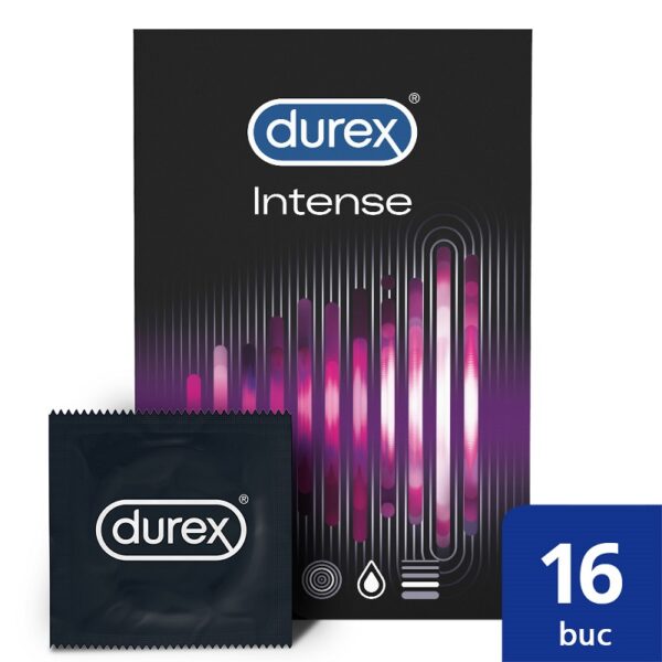 DUREX PREZERVATIVE INTENSE ORGASMIC 16 BUCATI