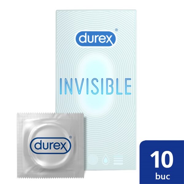 DUREX PREZERVATIVE INVISIBLE EXTRA SENSITIVE 10 BUCATI