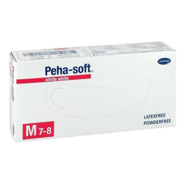 HARTMANN PEHA SOFT MANUSI EXAMINARE NITRIL WHITE MARIME M 100BUC