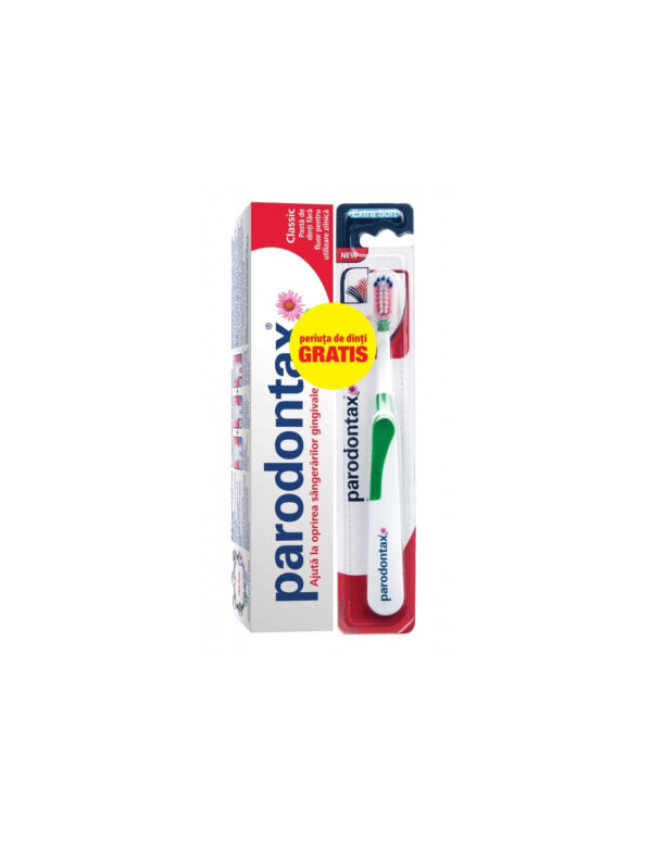 PARODONTAX PASTA DE DINTI CLASSIC 75ML + PERIUTA INTERDENTAL GRATIS