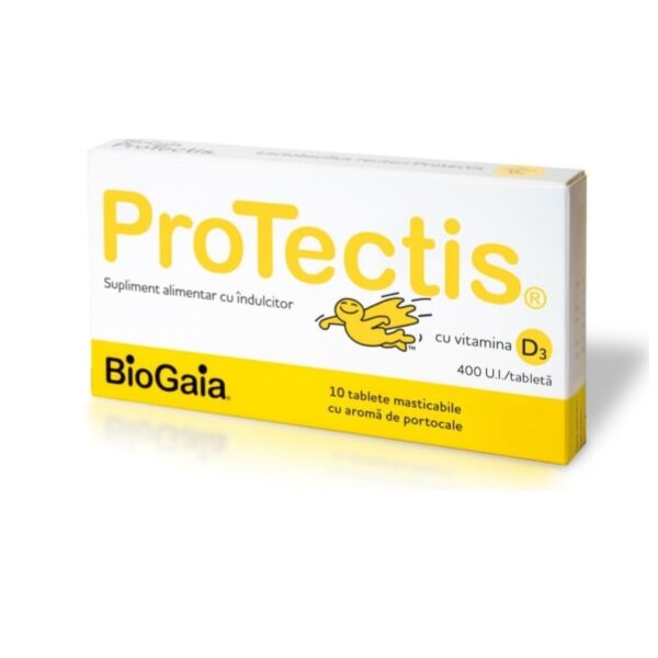 BIOGAIA PROTECTIS D3 PORTOCALE 10 TABLETE MASTICABILE