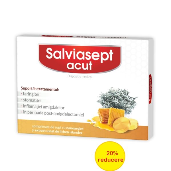 ZDROVIT SALVIASEPT ACUT 24 COMPRIMATE DE SUPT 20% CADOU