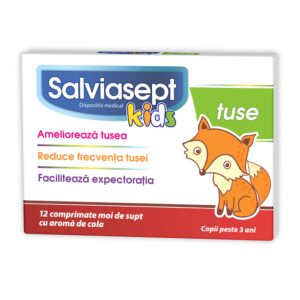 ZDROVIT SALVIASEPT KIDS TUSE 12 COMPRIMATE DE SUPT