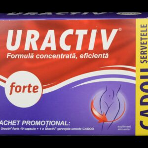 URACTIV FORTE 10 CAPSULE + SERVETELE UMEDE CADOU