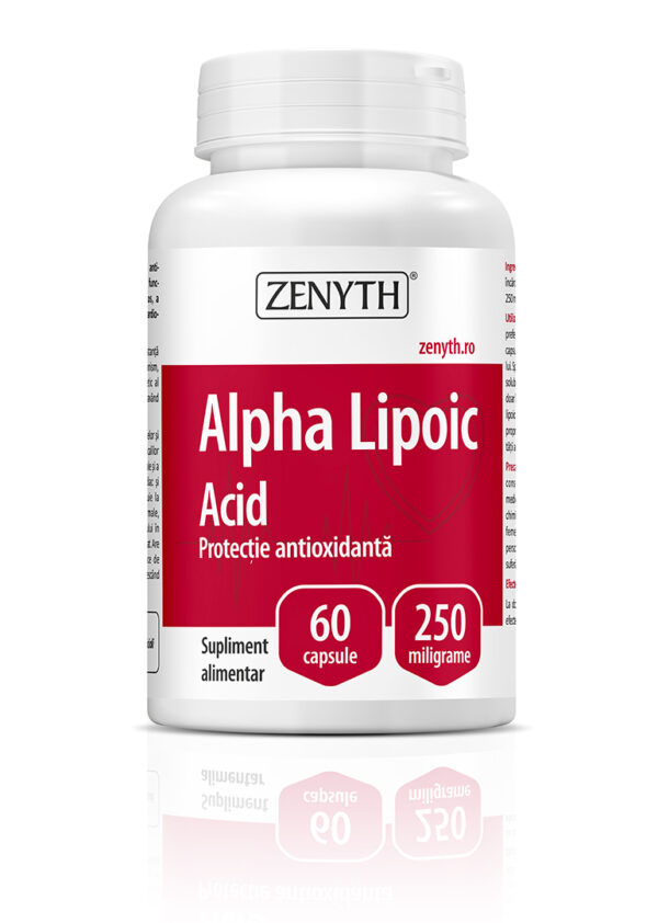 ZENYTH ALPHA LIPOIC ACID 250MG 60 CAPSULE