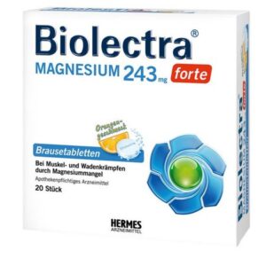 BIOLECTRA MAGNEZIU FORTE ORANGE 243MG X 20 TABLETE EFERVESCENTE