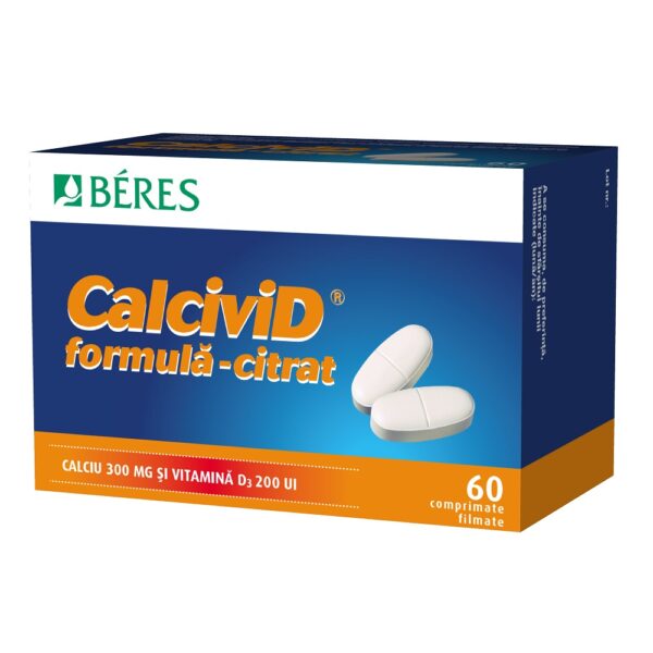 BERES CALCIVID CITRAT 60 COMPRIMATE FILMATE