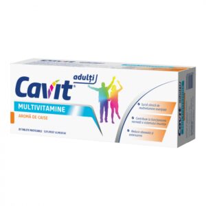 CAVIT ADULTI MULTIVITAMINE AROMA CAISE X 20 TABLETE