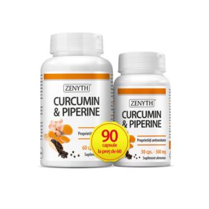 ZENYTH CURCUMIN + PIPERINE 500MG X 60 CAPSULE + 30 CAPSULE CADOU