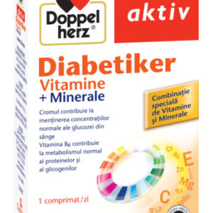 DOPPELHERZ AKTIV DIABETIKER VITAMINE + MINERALE 30 COMPRIMATE