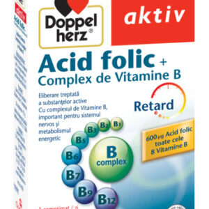 DOPPELHERZ AKTIV ACID FOLIC + B-COMPLEX 30 COMPRIMATE