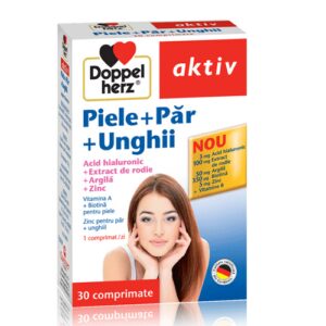 DOPPELHERZ AKTIV PIELE + PAR + UNGHII 30 COMPRIMATE