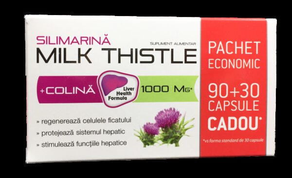 ZDROVIT SILIMARINA MILK THISTLE + COLINA 90 CAPSULE + 30 CAPSULE CADOU