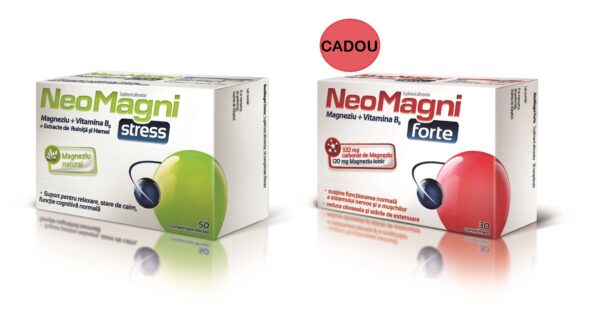 NEOMAGNI STRESS 50 COMPRIMATE FILMATE + NEOMAGNI FORTE 30 COMPRIMATE CADOU