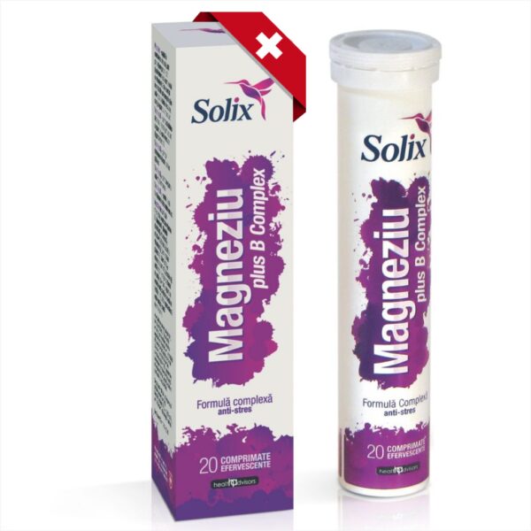 SOLIX MAGNEZIU PLUS B COMPLEX 20 COMPRIMATE EFERVESCENTE