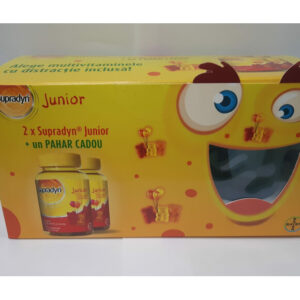 SUPRADYN JUNIOR URSULETI GUMATI 30BUC X 2 + PAHAR CU PAI CADOU