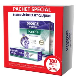 PROENZI ARTHROSTOP RAPID+ 180 TABLETE + CREMA 100ML CADOU