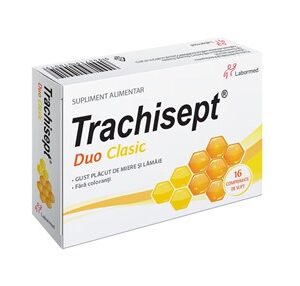 TRACHISEPT DUO CLASIC 16 COMPRIMATE DE SUPT