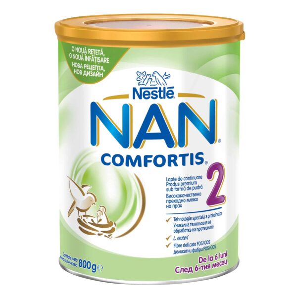 NESTLE LAPTE PRAF NAN 2 COMFORTIS 800G